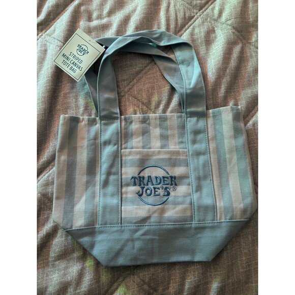 Trader Joe'S Handbags - Trader Joe’s: Rare Pastel Blue Summer Tote Bag - Unused, NWT